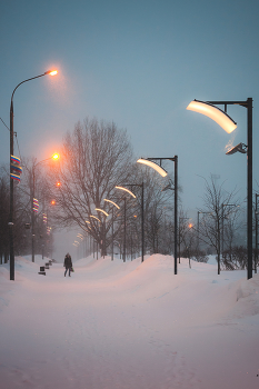 &nbsp; / Снегопад в Одинцово. 12.02.21