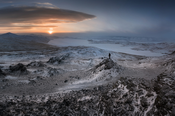 Панорама Байкала / Снят вид на Байкал с высокой точки