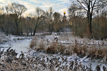 первые заморозки / утро, Парк Яуза, Москва