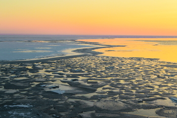 на закате / Сегодня на Обском море