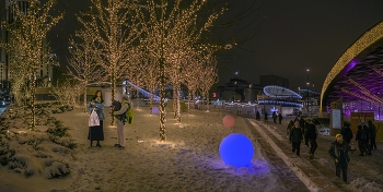 В первый снег / Москва, панорама
