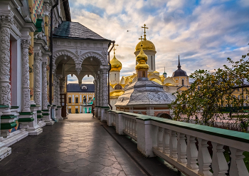вечер в Лавре / осень, вечер, Сергиев Посад, Лавра