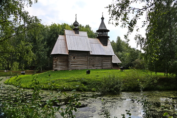 церковь Всемилостливого Спаса / г. Кострома, музей деревянного зодчества