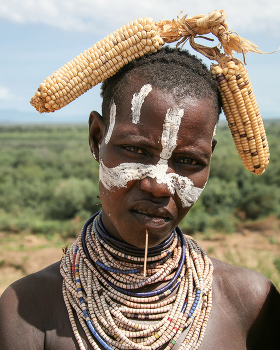 Мечта Никиты Сергеевича / Женщина из племени Каро, долина реки Омо, Эфиопия