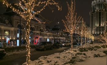 Возле Павелецкого вокзала / Москва, панорама