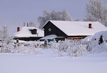 Снег, мороз - Сибирская зима... / Томская область, село Нарым