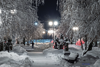 Вечером / После снегопада