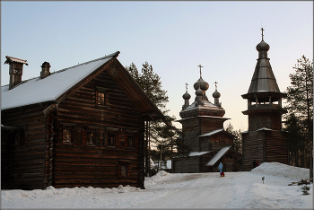 Малые Корелы в январе. / В окрестностях Архангельска.