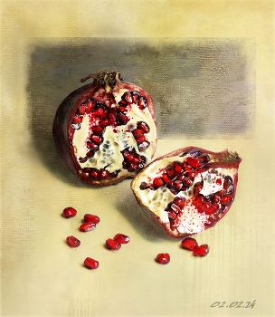 любимые фрукты 2 / гранат