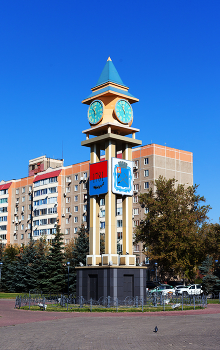 Подольские часы / Башня с часами на площади Ленина