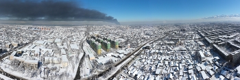 Пожар. / Пожар в Алматы 17.02.2024