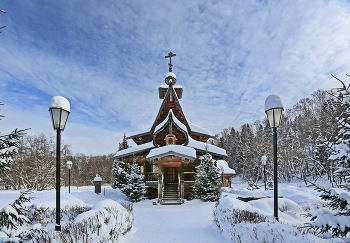 Место силы / Церковь Сергия Радонежского у водопада Гремячий