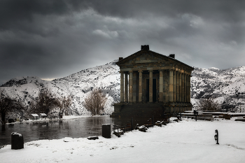 Античный храм в Гарни / Армения. 21 февраля 2023