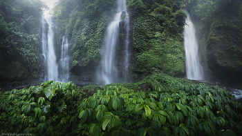 &quot;Водопады острова Бали&quot; / Водопад Фиджи на острове Бали. Индонезия, сезон дождей