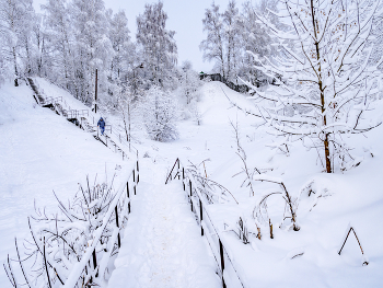Лестница в зиму / Зима