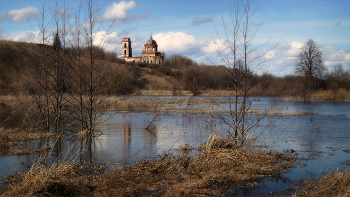 В апреле / Разлив на реке Пьяне в окрестностях села Пилёкшево.