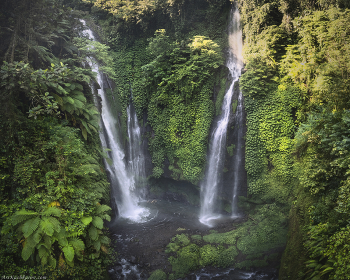 &quot;Водопад Фиджи&quot; / Водопад Фиджи Лемуки на острове Бали. Индонезия