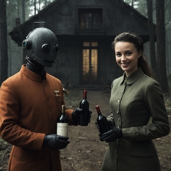 Налей мне красного вина, мой милый робот. / Налей мне красного вина, мой милый робот.