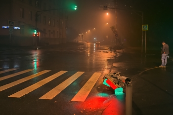 Вечером, после урагана / Москва, район Беговой