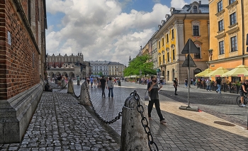 Вид на Рыночную площадь / Краков.Польша