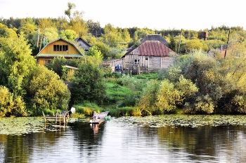 На вечерней зорьке 2 / Август. На озере.