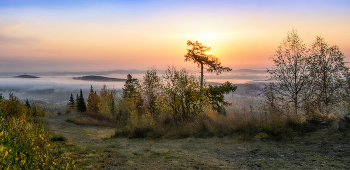 Осенний туман / Уральская природа