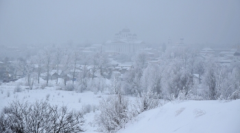 Призрачно все..... / Зимний туман. Все белым-бело....