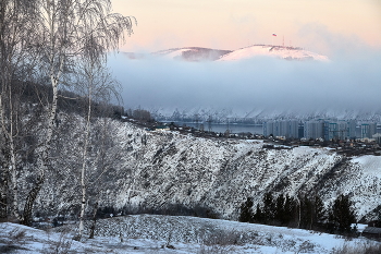 &nbsp; / Красноярск. Красный гребень. Зимний рассвет.