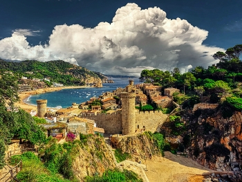 &nbsp; / Tossa de Mar - Castell des de el camí de ronda - La Selva