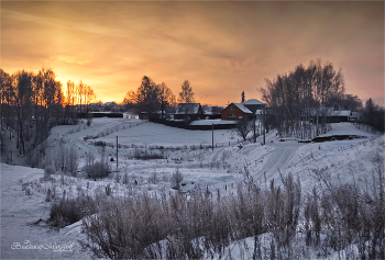 &quot;Зимний вечер в окрестности&quot;© / край, где живу