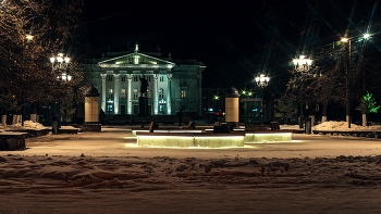 Вечер в городе. / Красноярский край г.Железногорск