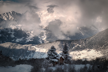 Tetnuldi Winter View / Захватывающий вид с горнолыжной трассы Тетнулди