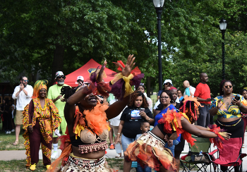 &nbsp; / African dance in Bushnell Park