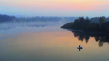 Утренняя зорька / на Петровичском водохранилище (р.Волма).