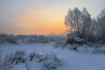 В марте. / Рассвет в поле.