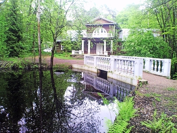 Старинный пруд и вилла / ***