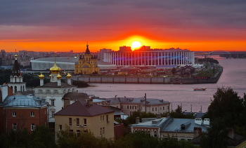 Закат над Нижним Новгородом / Закат над Нижним Новгородом