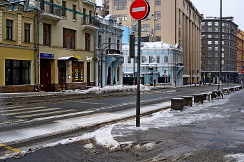Большая Лубянка / Улица Большая Лубянка в Москве. Февраль 2024.