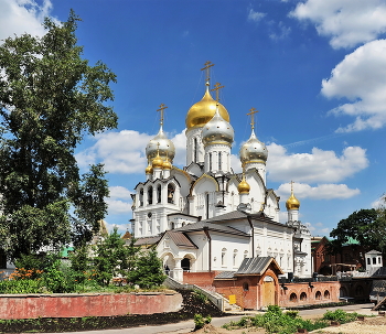 Зачатьевский монастырь / лето, храм