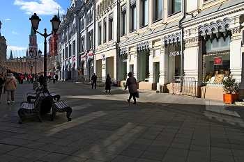 Никольская / Никольская улица в Москве. Март 2024.