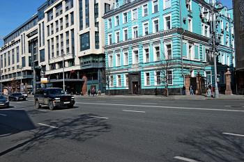 Тверская / Тверская улица в Москве. Особняк Мазуриных. Апрель 2024.