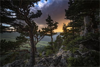 Закат в горах / Алыгея