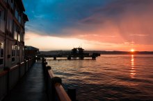 Закат в маленьком порту / sunset at small port