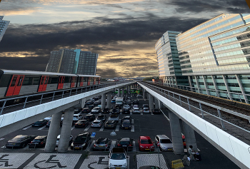 Транспортная перспектива / Амстердам в районе станции метро Стлотердайк