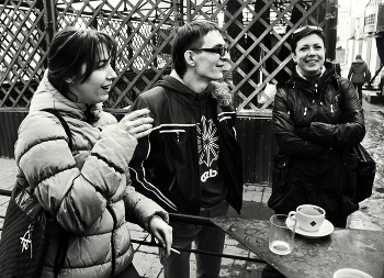 Осень в летней кофейне / ***