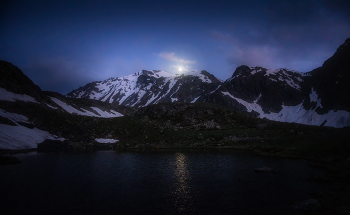 Архыз. Ночь. / Чуть выше оз. Семицветного. ~2600 н.у.м.