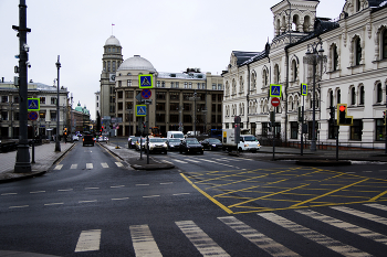 Ильинские Ворота / Площадь Ильинские Ворота в Москве. Январь 2023.