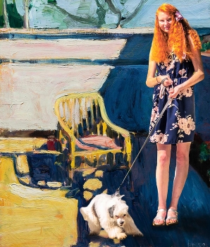 Оммаж ,, На веранде &quot; / оммаж с картиной художника Ричарда Дибенкорна. (англ. Richard Diebenkorn) — американский художник-абстракционист, представитель второго поколения абстрактного экспрессионизма