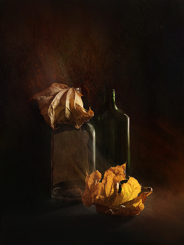 догорает осень / натюрморт