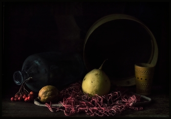 ..... Этюд с грушей и лимоном .... / предметная композиция